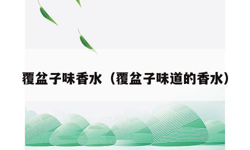 覆盆子味香水（覆盆子味道的香水）
