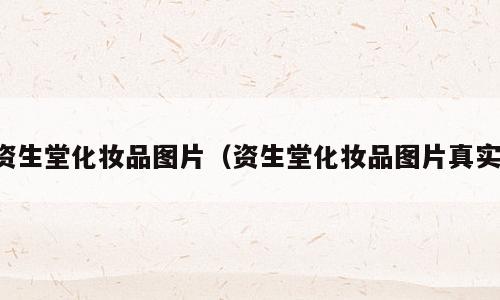 资生堂化妆品图片（资生堂化妆品图片真实）